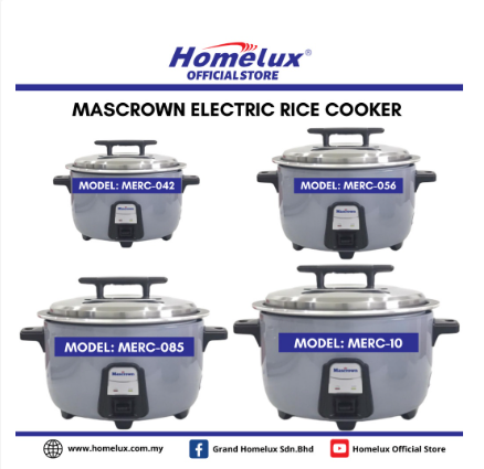 MASCROWN High Quality Commercial Electric Rice Cooker Periuk