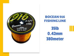 BOCEAN 916 FISHING LINE TANGSI tali pancing tak keriting Bright GOLD Color Nylon Monofilament Line Spool TALI TANGSI KUAT
