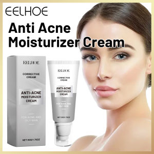 Eelhoe Anti Acne Moisturizer Cream Corrective Cream Anti-Acne Oil Control Repair Fade Acne Spots Shrink Pores Whitening Moisturizing Face Gel Skin Care Shrink Pores Nourish Skin Acne Scar Remove face cream