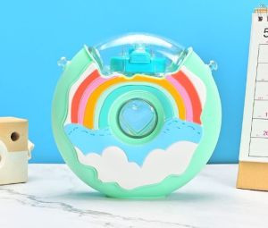 ใหม่🍩กระติกน้ำ🍩กระติกน้ำโดนัท กระติกน้ำสำหรับเด็ก กระติกน้ำโดนัท380ml กระติกน้ำพร้อมสายสะพาย สามารถปรับสายได้