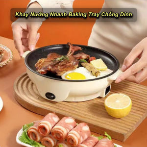 Bếp Nướng Mini Đa Năng Chống Dính Kiểu Hàn Quốc Baking Tray Size 26cm - EuroHome