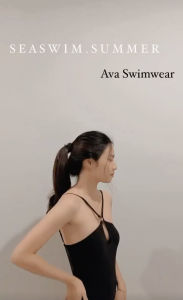 (เฉพาะsize M ห่วงตรงกลางเป็นโลหะตามรูปสุดท้ายค่ะ) ชุดว่ายน้ำผู้หญิง seaswim.summer-Ava Swimwear  มีฟองน้ำในตัวทุกรุ่นค่า