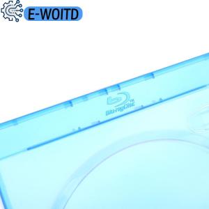 E-WOITD  1Pc Plastic Single Double 3 4 Piece Discs CD Game Case Cover Thickened CD DVD Disc Protective Storage Box Organizer