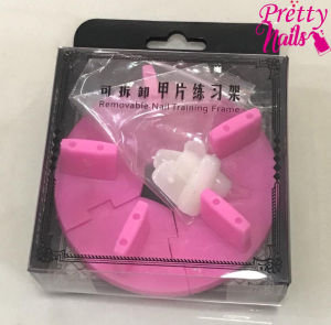 แท่นวางเล็บปลอม PVC ทรงกลม