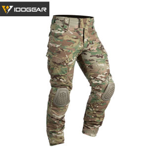IDOGEAR G4 Tactical Pants W/ Knee Pads Pants Camo Pants Tactical hiking camping camo Gen4 pants Nylon