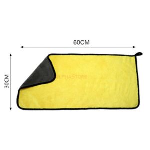 Khăn lau xe hơi nhà cửa cao cấp microfiber 2 lớp dày mịn siêu sạch siêu thấm hút không đổ lông rụng lông - Khăn lau nhà cửa nhà bếp chuyên dụng (3 kích thước)