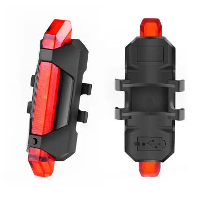 USB LED Rechargeable Rainproof Bicycle Lights Bike Safety Warning Front Headlight Rear Tail Flashlight MTB Road Mountain Bicycle Lamp Cycling Accessories