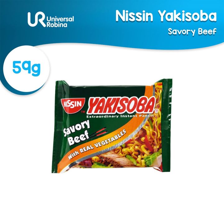 Nissin Yakisoba Pouch Savory Beef (59g) | Lazada PH