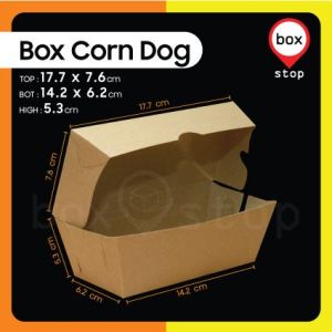 Box CornDog - Dus Corn Dog - Kotak Corn Dog (50 pcs)