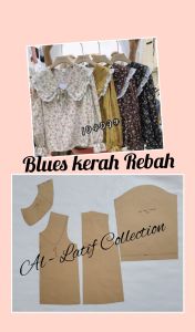 pola instan / pola jiplak BLUES KERAH REBAH