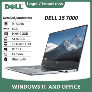DELL laptop / 7th generation processor / core i5 + i7 / FHD camera + WiFi + Bluetooth / narrow border / suitable for online education + work + Games