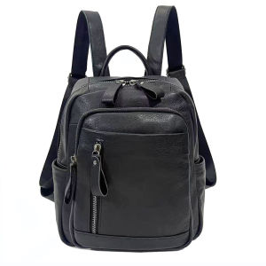 BeeGreen Women Genuine Leather Small Backpack High Quality Travel Knapsack Girls Soft School Bag