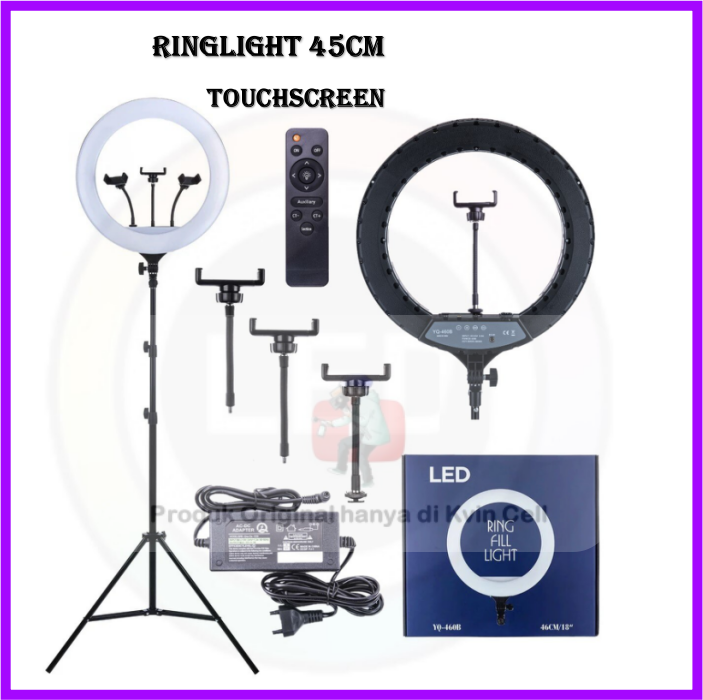 Ring light 45cm 45 cm Besar Light Stand Tripod Meter Make Up