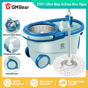GM Bear Alat Pel Lantai Praktis P0022 - Ultra Mop Aclima Spin Mop Roda