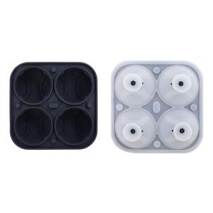 Innovative 3D Baseball Shape Ice Cubes Tray Grade Silicone Mould for Unique Presentation Kitchen Tool