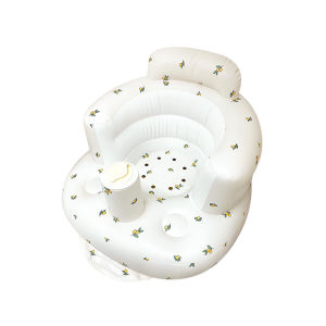 Portable Baby Learning Sitting Chair Inflatable Sofa Toddler Drop Resistance Chair Shower Chair Floor Seater Feeding Chair