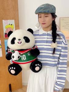 Sports Giant Panda Plush Toy World Cup Football Merchandise Childrens Comfort Doll Companion Plush Toy Gift