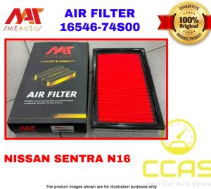 MEAUSU AIR FILTER NISSAN SENTRA N16 ( MSAF-74S00 / 16546-74S00) PENAPIS UDARA