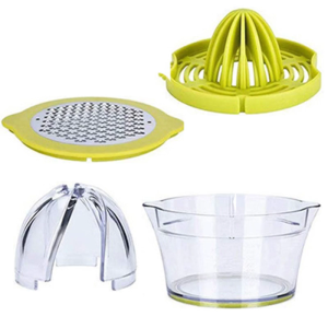 Juicer And Grater For Citrus Fruits Ergonomic Squeezing Lever Plastic Kitchen Gadget