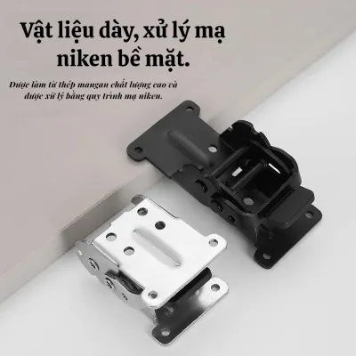 Bản Lề Gập Tự Khóa 0-90-180 Độ | Khớp Gập Chân Bàn Gập Bàn Gấp Gia Đình Kệ Gấp Chịu Lực 49x53x71mm