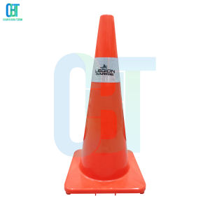 Traffic Cone 70 cm Rubber Kerucut Trafic Safety PVC ORANGE LEGION MURAH