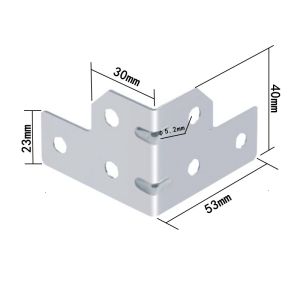 10Pcs Small L Brace Side Corner Protector For Tour Case Flight Case Cabinet Parts