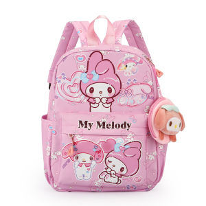 LUQIU Cartoon Sanrio Backpack Hello Kitty Cinnamoroll Book Bags  Large Capacity School Bags