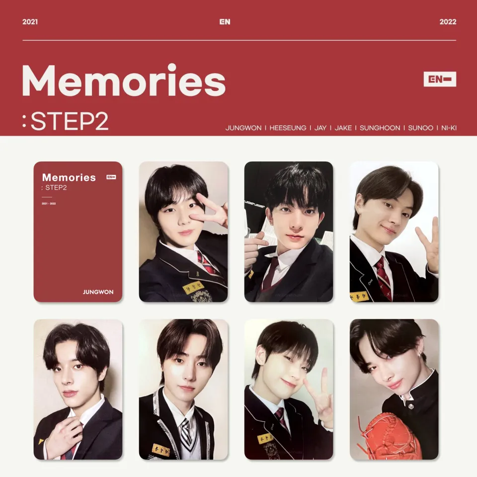 Enhypen Memories 2021-2022 PhotoCards Heeseung Jay Jake