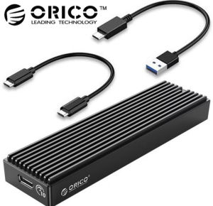 Box ổ cứng SSD M2 NVMe Orico M2PV-C3 Hộp ổ cứng SSD NVME M2 Sata Orico M2PV-C3-BK - Tốc độ 10Gbps.