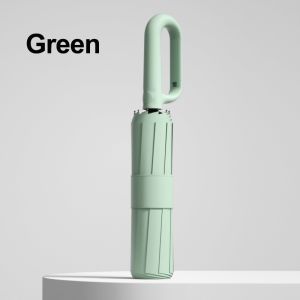 SIMLIFE 12Ribs Automatic Umbrella UV Block Folding Umbrella with Ring Buckle Handle Payung Lipat Auto Umbrella 12骨自动伞