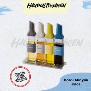 Tempat Minyak Goreng Kaca Dengan Tutup Otomatis Dan Design Minimalis