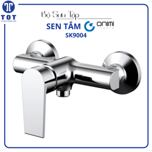 Bộ Củ Sen Tăm Nóng Lạnh Gắn Tường ONIMI Chất Liệu Đồng Thau Mạ Crom Cao Cấp SK9004