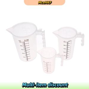 MceHKF 100 250 500ML Measuring Cups Jug Clear Baking Kitchen Flour Water with cover Sc