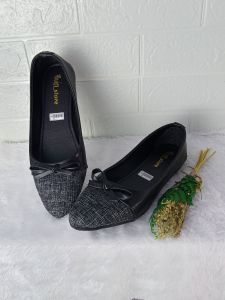 Motif Fita Fllat Shoes Wanita trendy Bahan Gak Lentur