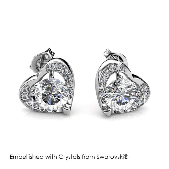 Forever Earrings Anting Crystal Premium Austria by Her Jewellery