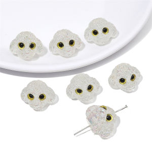 1pc 19x15mm Handmade Resin Cute Poodle Dog Beads For DIY Bracelet Keychain Jewelry Making