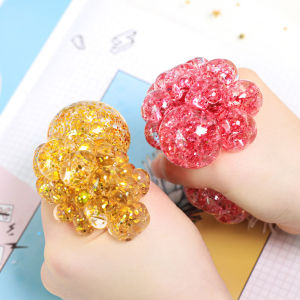 5Pcs Squishy Ball Toys For Adults And Kids Stress Reliever Toys Pop It Ball Fidget Toys Stress Ball Randomly Mesh Small Squishy Balls Stress Reliever Lootbag Filler / Paninda
