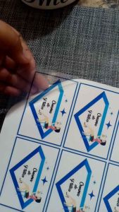 Waterproof Clear Sticker Per Pas