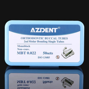 ท่อฟัน AZDENT 200 ชิ้น/กล่อง ท่อฟันจัดฟันแบบบุคคัล ฟันกรามที่ 1 และ 2 แบบยึดติดได้ โมโนบล็อก ไม่สามารถแปลงได้ Roth MBT 0.022 0.018 ทันตกรรม