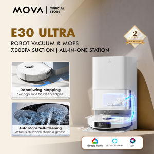 【BEST VALUE】MOVA E30 Ultra / E40 Ultra Robot Vacuum Cleaner | RoboSwing Mopping | All-In-One Base Station | Anti-Tangle Hair Cutting