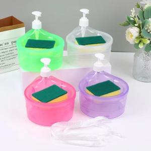 Hộp Đựng Nước Rửa Chén Kèm Khay Chứa Miếng Mút - Khay Đựng Nước Rửa Chén Bát Đa Năng