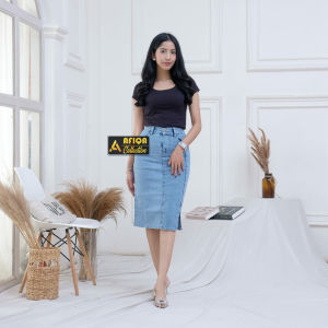 ROK JEANS WANITA PENDEK KEKINIAN TERBARU BAHN MELAR MUAT BB65 MURAH