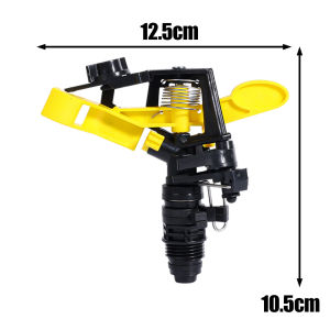 【On Sale】1Pc 3/4" Rotating Sprinkler 360 Degree Automatic Garden Irrigation Rocker Nozzle