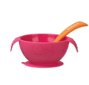 B. Box Silicon Bowl + Spoon - Peralatan Makan Anak