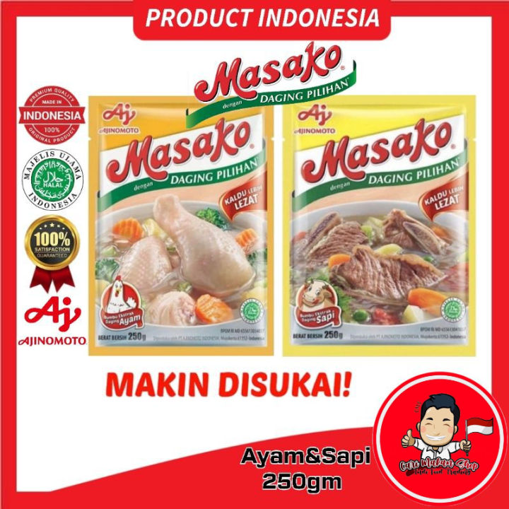 Masako Ajinomoto Perisa Ayam Sapi 250gm 🇮🇩 Product Indonesia Bumbu