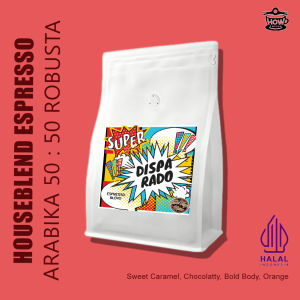 Kopi House Blend Espresso 1kg / Espresso blend Arabika : Robusta 50:50 / Houseblend Espresso Disparado 1kg