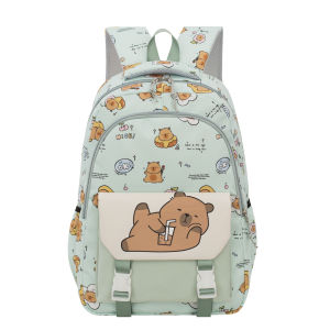 D1-3616 CAPYBARA DESIGN Korea Backpack / 书包 / Beg Galas Sekolah ( Primary & Secondary Saiz 46 cm ) Backpack / 背包 /