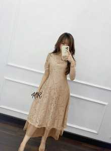 Dress Ilaria / Dress Brukat Ilaria / Dress Brukat Terbaru / Dress Brukat Mewah / Dress Kekinian / Baju Kondangan / Dress Brukat Terlaris / Dress Brukat Murah / Dress Model Terbaru / Bisa COD