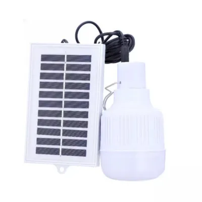 SF-116 Solar LED Lighting System – Portable Solar Panel Camping Lamp with Bulbs