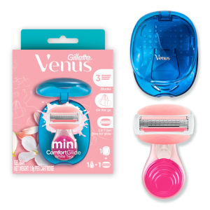 Dao Cạo Nữ Mini GILLETTE VENUS Comfortgilde Hương Hoa Trà Trắng - Hộp 1 Cán 1 Lưỡi